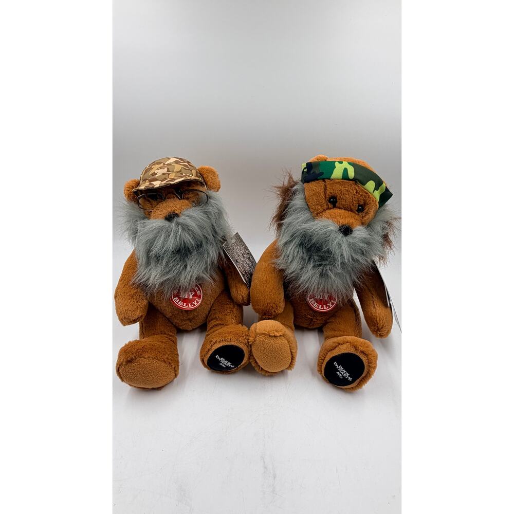 DUCK DYNASTY Uncle Si And Phil Teddy Bear 11" Plush Duck Commander A&E